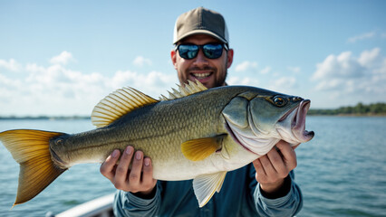 Man Holding Large Bass