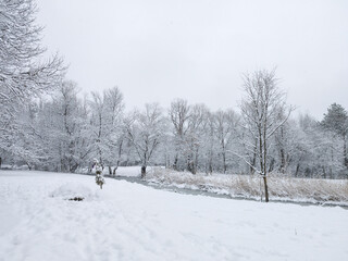 Landscape of South Park in city of Sofia, Bulgaria