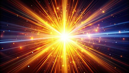 Fototapeta premium Bright Rays Abstract Background, Sunbeams, Light Burst, Photography