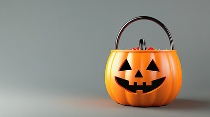 Pumpkin Candy Bucket for Halloween Treats