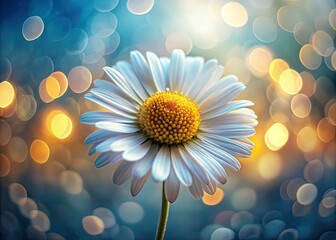 Chamomile Flower Portrait Photography, Beautiful Bloom, Floral Art, Delicate Blossom