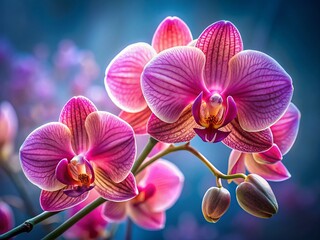 Captivating Pink Orchid in Harmony with the Rule of Thirds