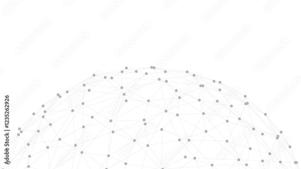Poster Technology abstract background. Dots connected by lines. Minimalist mesh backdrop. Abstract polygonal shape.