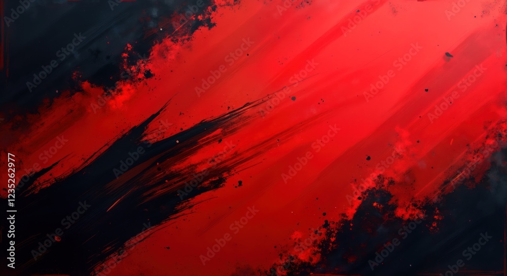 Leinwandbilder abstract design with red, black colors. dynamic motion blur effect. ideal for futuristic tech themes