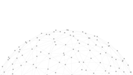 Technology abstract background. Dots connected by lines. Minimalist mesh backdrop. Abstract polygonal shape.