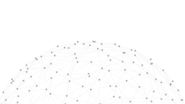 Technology abstract background. Dots connected by lines. Minimalist mesh backdrop. Abstract polygonal shape.