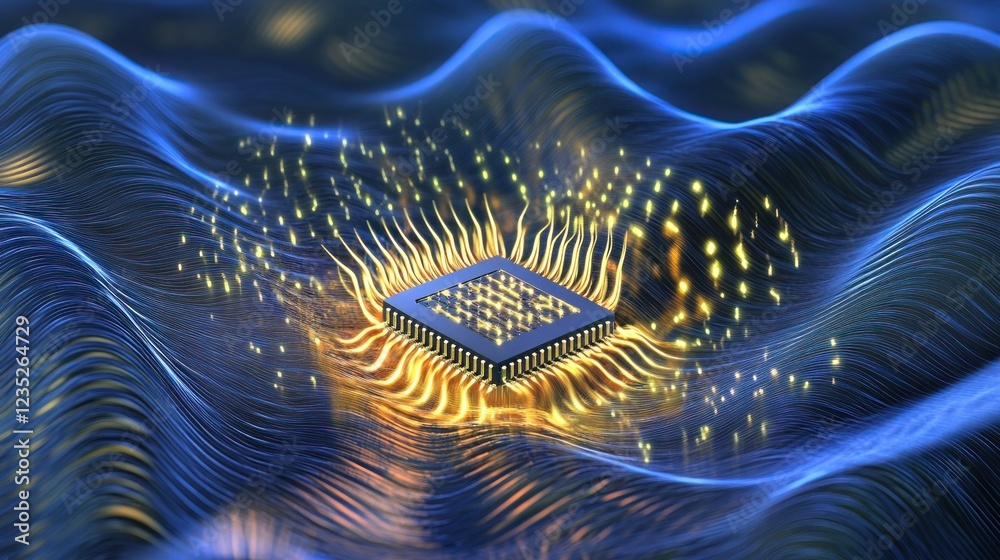Poster Microchip Embedded in Flowing Digital Data Streams