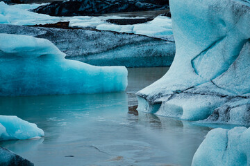 Ice Iceberg on ice lagoon Iceland