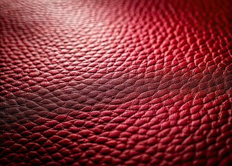 Dark Red Leather Background, Texture, Copy Space