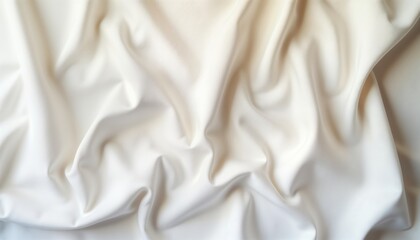 Obraz premium White linen fabric texture background. Natural linen material. Crumpled fabric. Top view. Abstract texture. Seamless. Light. Eco textiles. Handmade. Fabric backdrop. Blank. Organic. Flat lay.