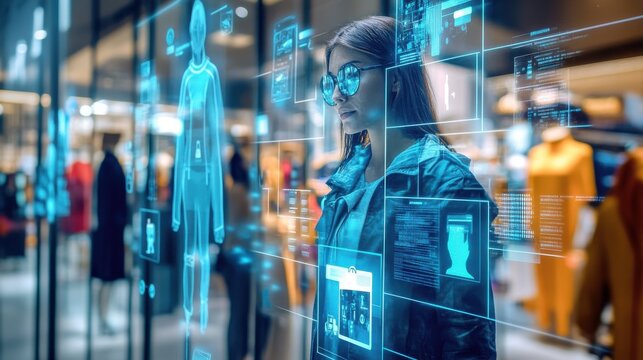 Visual representation of digital consumer profiles highlighting trends, behaviors, and personalized marketing strategies in modern retail