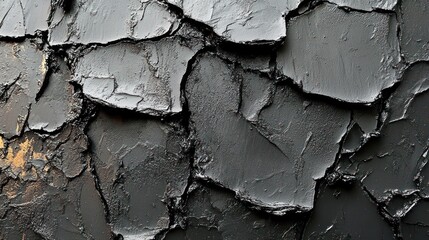 Obraz premium Dark Gray Paint Texture, Close-up, Studio, Abstract Background, Design
