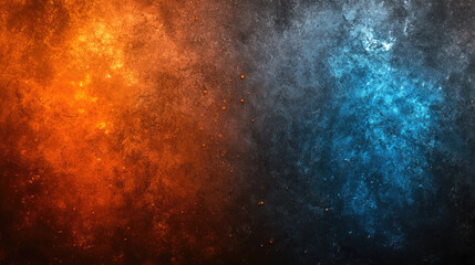 Fototapeta premium Abstract Blue and Orange Grunge Texture Background