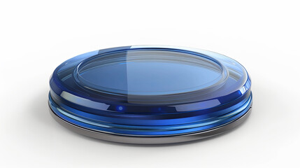 Isolated Photovoltaic Cell on White Background