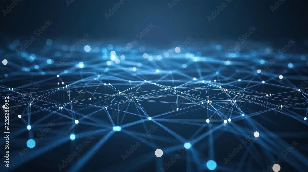 Poster Abstract Network Data Connections Visualization