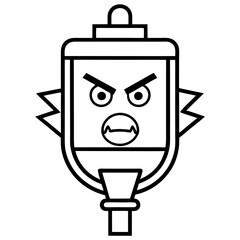 Conductivity Meter Laboratory Research Vector | Clipart, Line Art & Cartoon Illustration, Conductivity meter lab research vector—clipart, cartoon, and line art for digital use on white background.