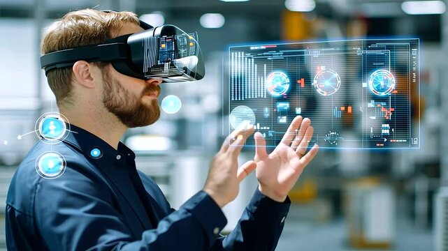 Engineers leverage augmented reality technology for in-depth turbine examination.