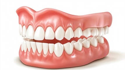 Obraz premium Oral Health Care with Dental Prosthesis and Smile Enhancement