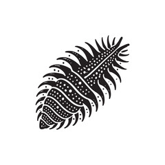 Black Color Sea Cucumber silhouette design Vector Illustration, Solid White Background (8).eps