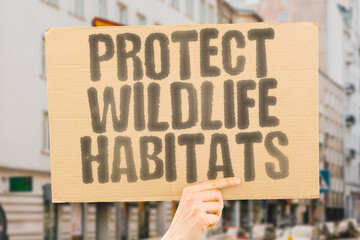 Protect Wildlife Habitats urges action to safeguard the homes of wildlife. Conservation. Nature....