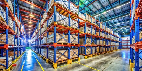 Industrial Pallet Racking: Gravity Flow Shelving System for Efficient Warehouse Storage