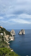 Scenic View of Capri's Coastline