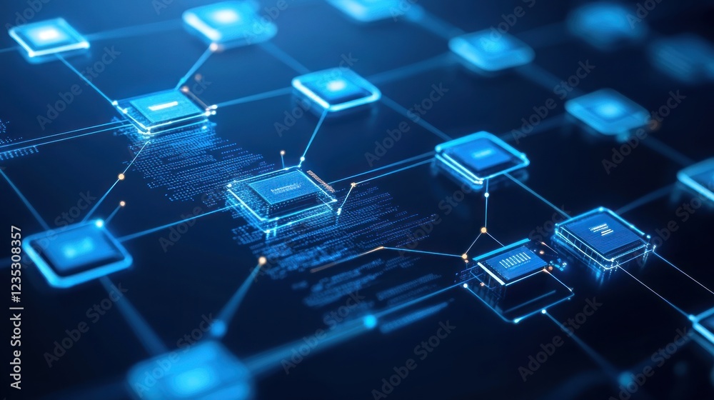 Poster networked digital processors illuminate advanced technology