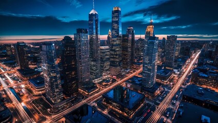 Fototapeta premium 4k city background wallpaper