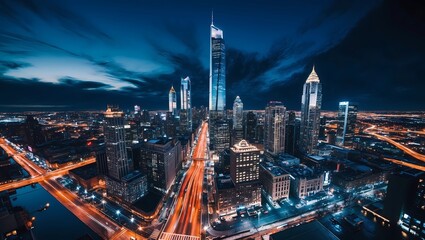 Fototapeta premium 4k city background wallpaper