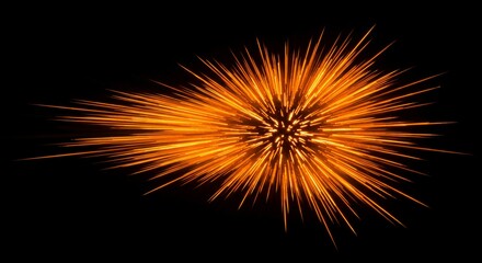 Obraz premium Abstract Orange Light Burst Explosion Dynamic Energy Starburst Radiating Beams Glowing Rays