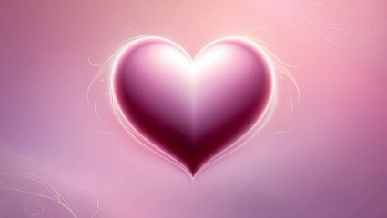 pink heart on a pink background
