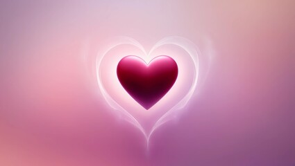 pink heart on a pink background