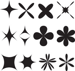 Shapes object elements. simply form collection llustration. for your unique design