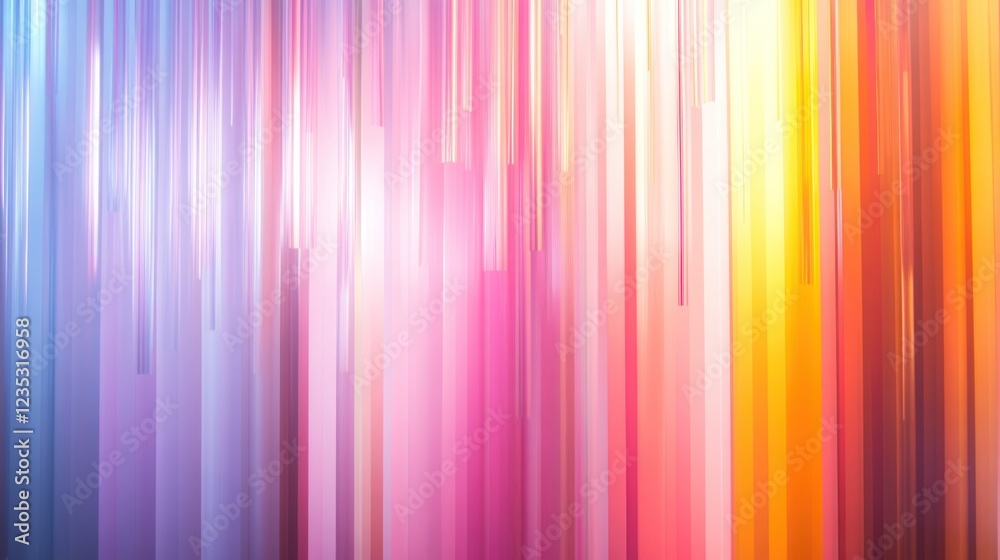 Poster abstract colorful vertical lines art design