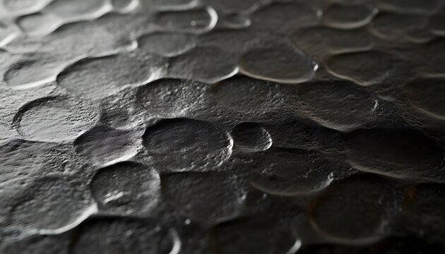 Dark textured surface with dimpled patterns