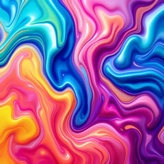 Digitally generated 3D abstract multicolor liquid plastic texture, perfect for creative projects, backgrounds, and designs. Sleek, modern, and vibrant.