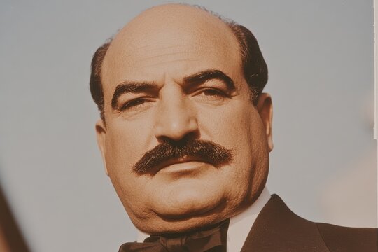 Stamp with post mark and the image of the lion, symbol of strength and courage.