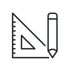 Drawing tools line icons. Editable stroke and Perfect pixel on transparent background