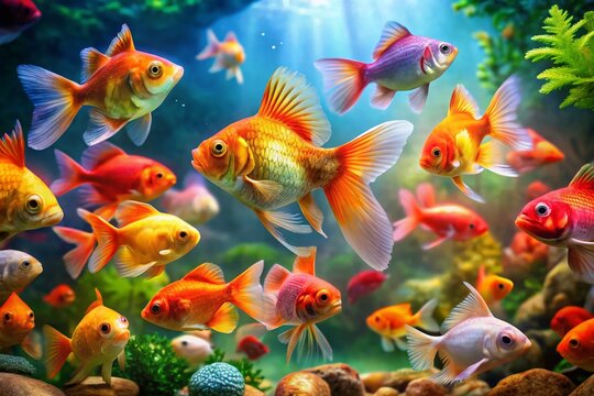 Palometa Fish Swimming in Aquarium