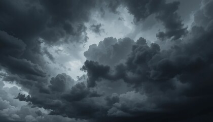 Obraz premium A Stormy Sky with Dramatic Thunderclouds