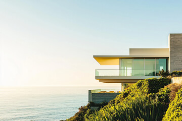 Fototapeta premium a contemporary oceanfront residence design