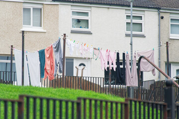 Council flats in poor housing estate in Glasgow