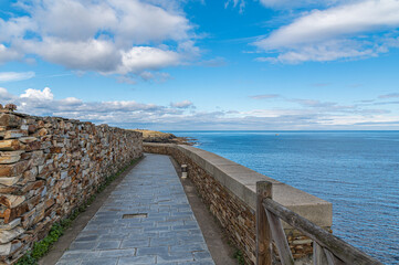 Seascape in the fishing village of Rinlo, Spain