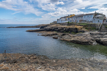 View of the village of Rinlo, Galicia, Spain