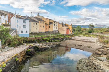 View of the village of Rinlo, Galicia, Spain