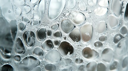Abstract Pattern of Water Droplets on a Surface