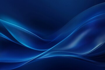 Blue abstract waves flow, dark backdrop, digital art, website design