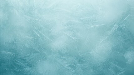 Cool blue frosty winter background with ice crystals for holiday designs and winter projects