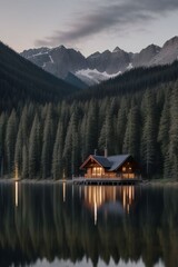 Fototapeta premium Mountain House