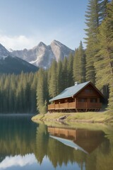 Fototapeta premium Mountain House